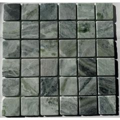 Мозаика Pixmosaic Мрамор Jet Green матовая 30,5х30,5 см (PIX315)