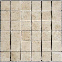 Мозаика Pixmosaic Мрамор Cappucino полированная 30,5х30,5 см (PIX326)