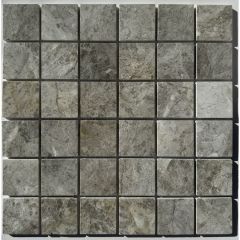 Мозаика Pixmosaic Мрамор Tundra Grey полированная 30,5х30,5 см (PIX332)