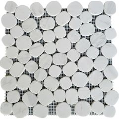 Мозаика Pixmosaic Мрамор Volakas White матовая 30х30 см (PIX310)