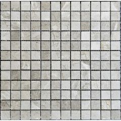 Мозаика Pixmosaic Мрамор Tundra Grey полированая 30,5х30,5 см (PIX330)