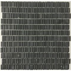Мозаика Pixmosaic Мрамор King Black матовая 31х30,7 см (PIX317)