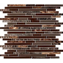 Мозаика Pixmosaic Камень и стекло из мрамора и стекла 28,6х30 см (PIX730)