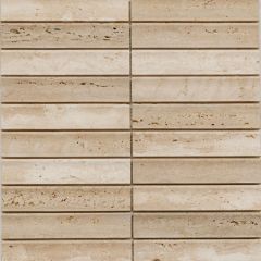 Мозаика Pixmosaic из травертина Yellow Travertine, Concave 30,5х31,8 см (PIX343)