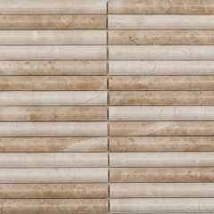 Мозаика Pixmosaic из мрамора Capuccino, Convex 30х30,5 см (PIX346)