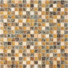 Мозаика Pixmosaic Камень и стекло из стекла и оникса 30х30 см (PIX704)