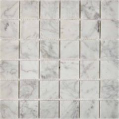 Мозаика Pixmosaic Мрамор Bianco carrara 30,5х30,5 см (PIX238)