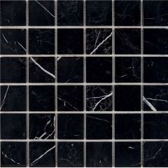 Мозаика Pixmosaic Мрамор Nero Marquna 30,5х30,5 см (PIX246)