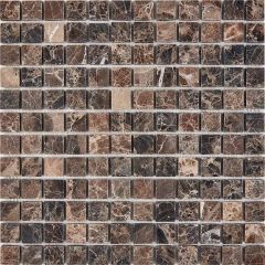 Мозаика Pixmosaic Мрамор Dark Emperador 30,5х30,5 см (PIX220)