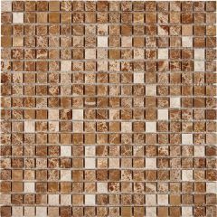 Мозаика Pixmosaic Мрамор Light Emperador 30,5х30,5 см (PIX221)