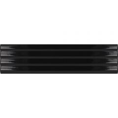 Керамическая плитка декор Equipe Costa nova onda black glossy 5х20 см