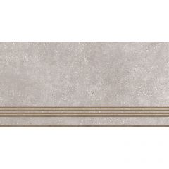 Ступень керамическая Global Tile (Глобал Тайл) Coral Rock Серый 30х60 см ST183VG
