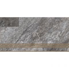 Ступень керамическая Global Tile (Глобал Тайл) Thor Темно-серый 30x60 см ST221VG