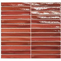 Мозаика Amadis Fine Tiles (Амадис Файн Тайлс) Short Stick Wild Coralito Crackle 29.2x29.5 см (элемент 2х15 см)
