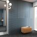 Керамическая плитка DNA Tiles (ДНА Тайлс) Plinto In Blue Matt 10,7х54,2 см (78803288)