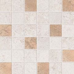 Мозаика ABK Ceramiche Alpes Raw Mos.Quadr.Glam Ivory 30х30 см (PF60000263)