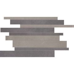 Мозаика ABK Ceramiche Docks Mos.Brick Grey Black 30х40 см (DKR51152)