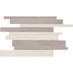 Мозаика ABK Ceramiche Docks Mos.Brick White Silver 30х40 см (DKR51052)