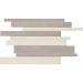 Мозаика ABK Ceramiche (АБК Керамише) Docks Mos.Brick White Silver 30х40 см (DKR51052)