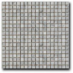 Мозайка Art and Natura (Art&Natura) из натурального камня 15х15 мм Marble mosaic bianco carrara 30,5х30,5 см