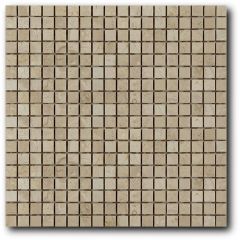 Мозайка Art and Natura (Art&Natura) из натурального камня 15х15 мм Marble mosaic botticino classico 30,5х30,5 см