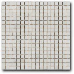 Мозайка Art and Natura (Art&Natura) из натурального камня 15х15 мм Marble mosaic calacatta 30,5х30,5 см