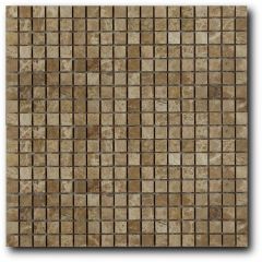 Мозайка Art and Natura (Art&Natura) из натурального камня 15х15 мм Marble mosaic imperador light 30,5х30,5 см