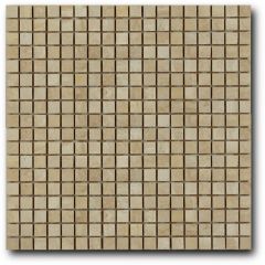 Мозайка Art and Natura (Art&Natura) из натурального камня 15х15 мм Marble mosaic travertino classico 30,5х30,5 см