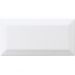 Настенная плитка Adex (Адекс) Neri Biselado Pb Blanco Z 7,5x15 см