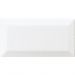 Плитка настенная Adex (Адекс) Neri Biselado PB Blanco (Бланко) Z 7.5х15 см