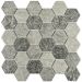 Мозаика Bonaparte (Бонапарт) Olmeto Grey Матовая 28.2x27.1 см (чип 5,1x5,9 см)