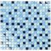 Мозаика Bonaparte (Бонапарт) Blue Drops Глянцевая 30x30 см (чип 1,5x1,5 см)