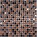 Мозаика Bonaparte (Бонапарт) Crystal brown Глянцевая 30x30 см (чип 1,5x1,5 см)