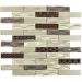Мозаика Bonaparte (Бонапарт) Optima Brown Глянцевая 30x30 см (чип 2,3x9,8 см)