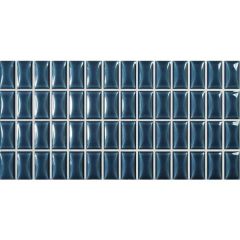 Керамическая плитка Wow (Вау) 3D Bars Bevel Sapphire Gloss 12,5x25 см