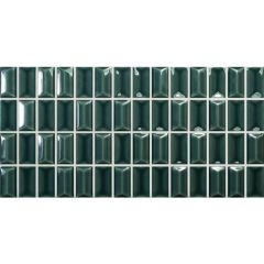 Керамическая плитка Wow (Вау) 3D Bars Diamond Emerald Gloss 12,5x25 см