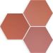 Керамогранит Wow (Вау) Hexa Six Coral 14x16 см