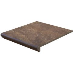 Ступень клинкерная фронтальная Interbau (Интербау) Abell 271 красно-коричневая 31x32 см