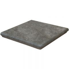 Ступень клинкерная угловая Interbau (Интербау) Abell 273 графитово-серая 32x32 см