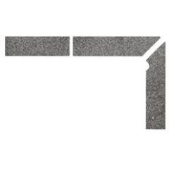 Плинтус для ступеней Interbau (Интербау) Alpen 058 Флорентинер Антрацит правый 31x7.3 см