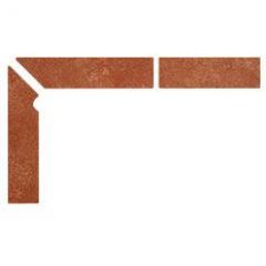 Плинтус для ступеней Interbau (Интербау) Alpen 059 Флорентинер Красная глина левый 31x7.3 см