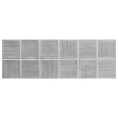 Керамическая плитка Рока Arlette 61х21,4 см серый глянцевая RCA000004, Mosaico Aqua, Roca