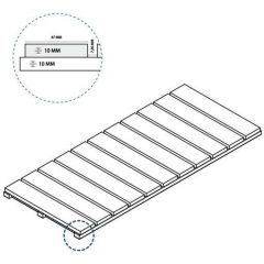 Решетка Italon (Италон) Climb X2 (для улиц Рок Стрим 10, 25х60 см толщ. 20 мм, 620090000571