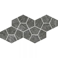 Мозаика Italon (Италон) Магма Графит Призм 20,5х41,3 см
