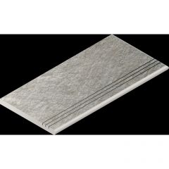 Ступень закругленная правая Italon (Италон) Магма Сильвер грип 30х60 см, 620040000253