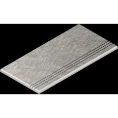 Ступень закругленная левая Italon (Италон) Магма Сильвер грип 30х60 см, 620040000258