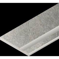 Бортик с выемкой закругленный правый Italon (Италон) Магма Сильвер 30х60 см, 620090001351