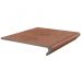Ступень фронтальная Kerama Marazzi (Керама Марацци) Хадду красная матовая 40,2x34x0,8 см, KM4040G0021NGTF