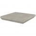 Ступень угловая Kerama Marazzi (Керама Марацци) Хадду серая светлая матовая 34x34x0,8 см, KM4040G0011NGTA