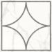 Декор Lasselsberger (LB Ceramics) Каррара Нова Белый геометрия матовый 45x45 см, 7346-0002-1001